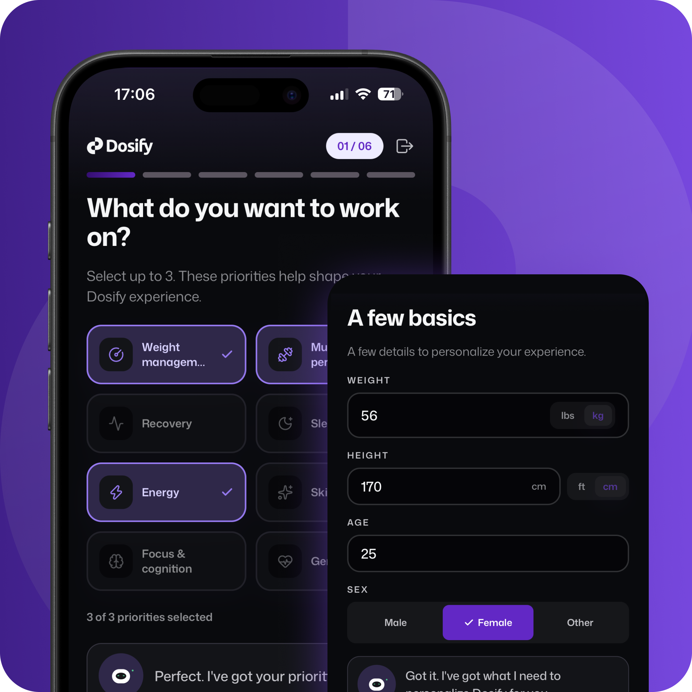 Create your profile
